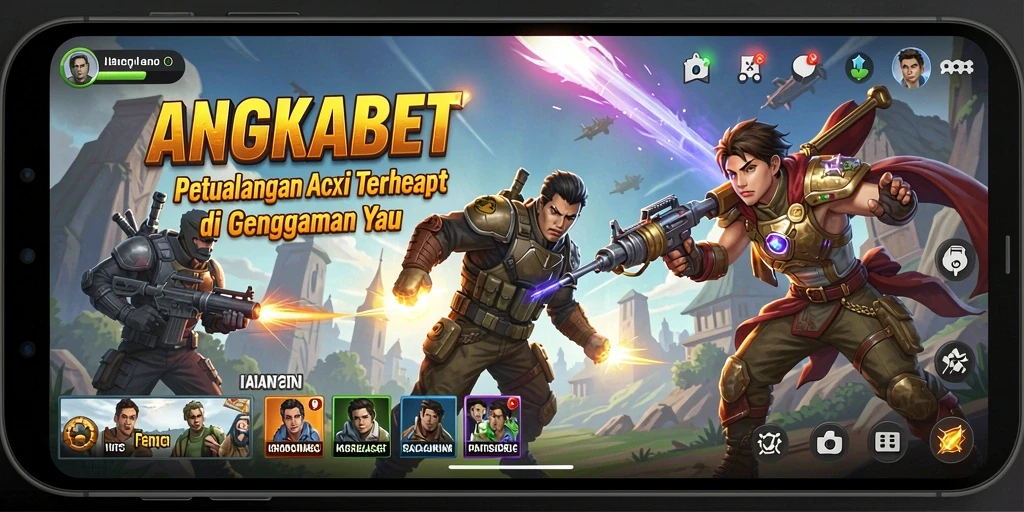 Tangkapan layar menampilkan aksi mendebarkan dalam ANGKABET.