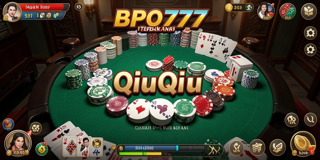 Tampilan gameplay seru QiuQiu di BPO777.