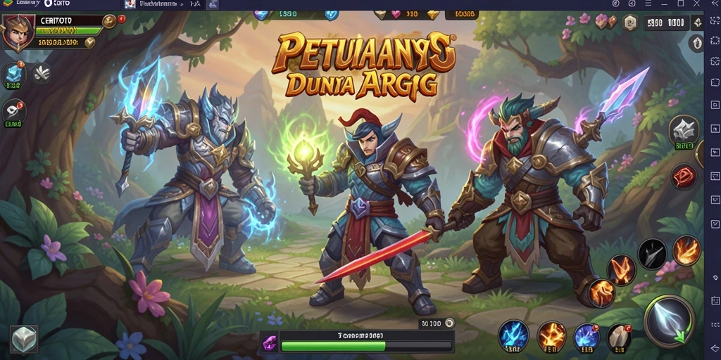 Screenshot gameplay CERITOTO dengan aksi petualangan ARPG yang menakjubkan.