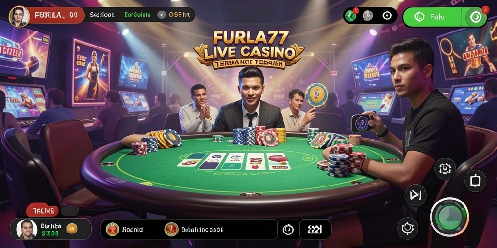 Gameplay Live Casino yang menegangkan dengan dealer langsung di FURLA77.