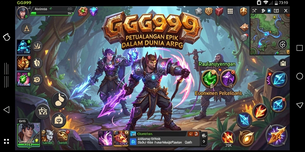 Gameplay menarik GG999 untuk petualangan ARPG.