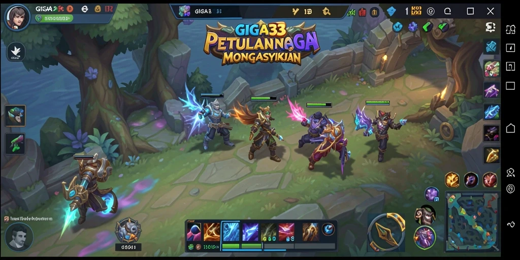 Tampilan gameplay seru di GIGA33 dengan pertarungan dinamis.