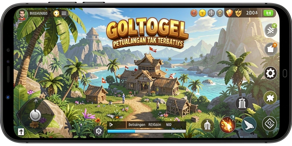 Tampilan gameplay menarik dari GOLTOGEL di dunia terbuka.