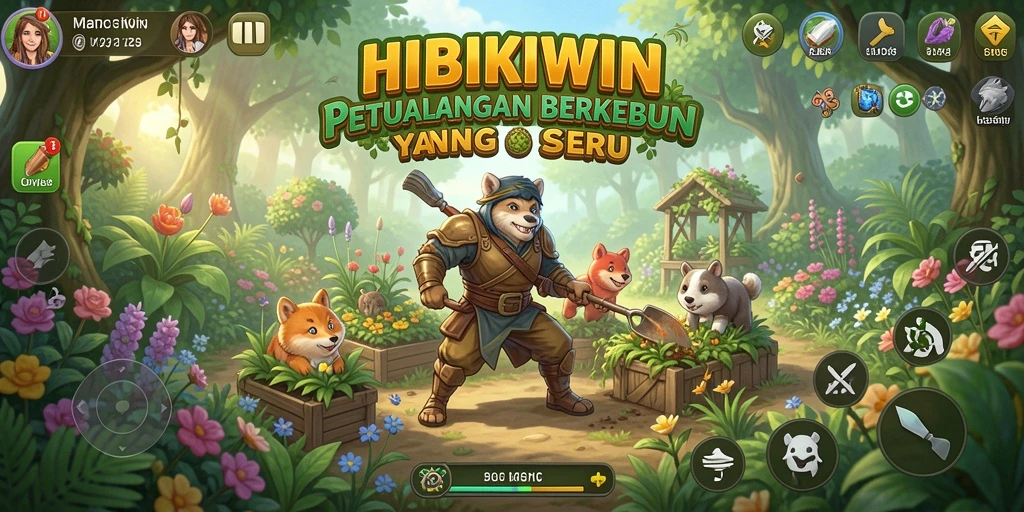 Tampilan gameplay HIBIKIWIN yang menarik dan mendebarkan.