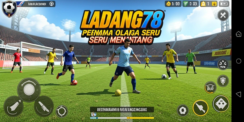 Tampilan gameplay seru dari LADANG78 yang penuh aksi olahraga.