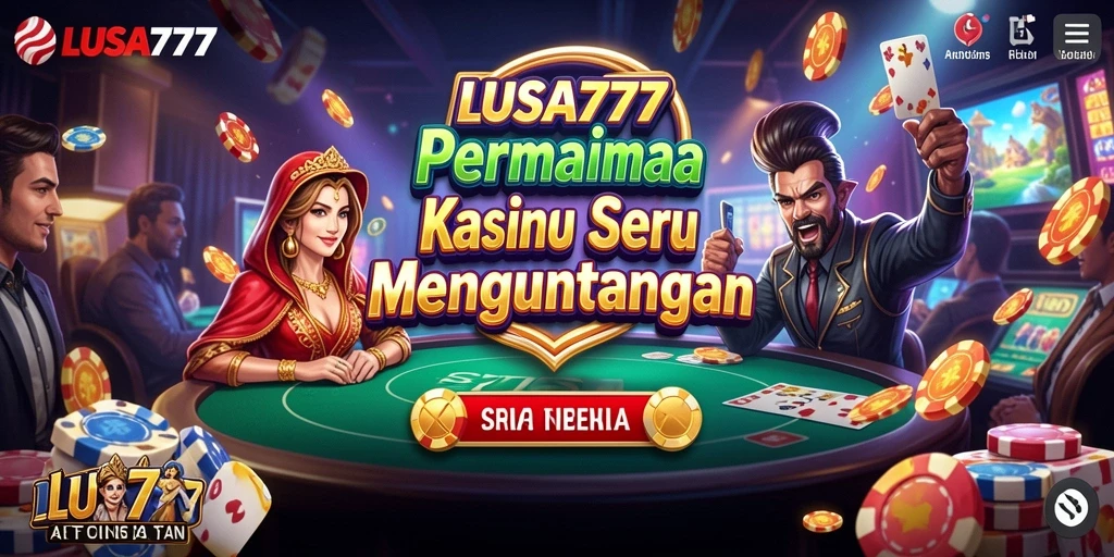 Screenshot gameplay LUSA777 menampilkan keseruan bermain Kasino.