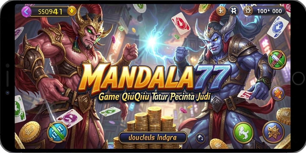 Tampilan gameplay menarik dari MANDALA77 QiuQiu.