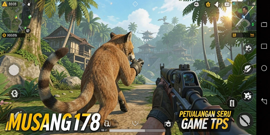 Tampilan gameplay intens dan penuh aksi dari MUSANG178.