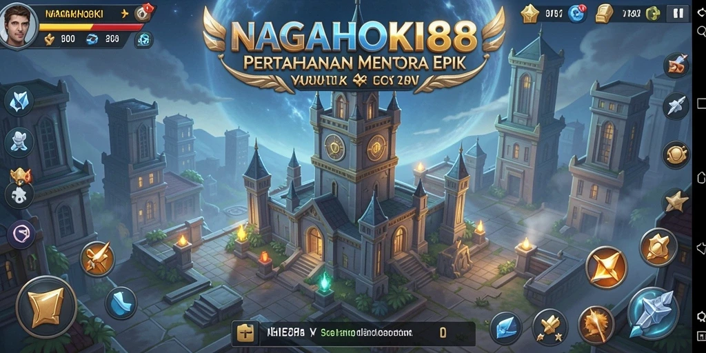 Gameplay seru NAGAHOKI88 dengan strategi Tower Defense.