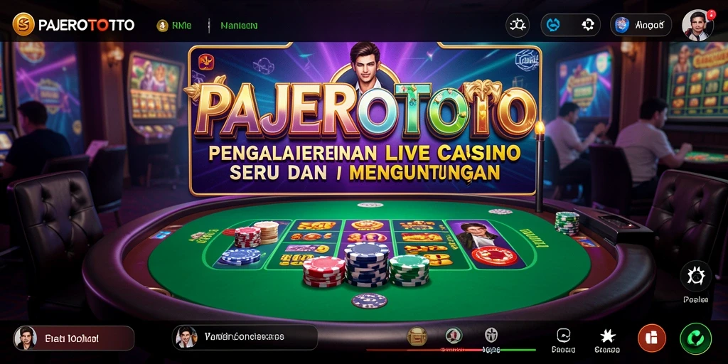 Tampilan gameplay Live Casino PAJEROTOTO yang menegangkan dan interaktif.