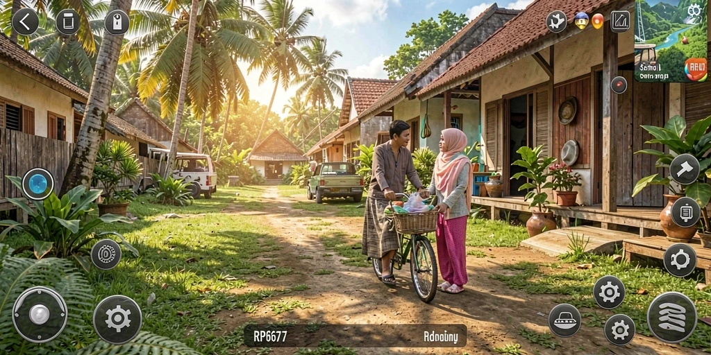 Tampilan gameplay yang menarik dari RP6677 dengan karakter dan lingkungan yang realistis.