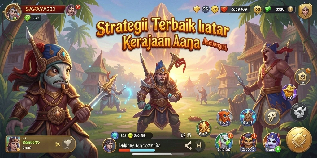 Screenshot dari gameplay SAVAYA303, menampilkan strategi dan pertarungan yang mendebarkan.