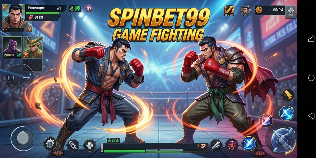 Tampilan dari gameplay pertarungan yang intens di SPINBET99.