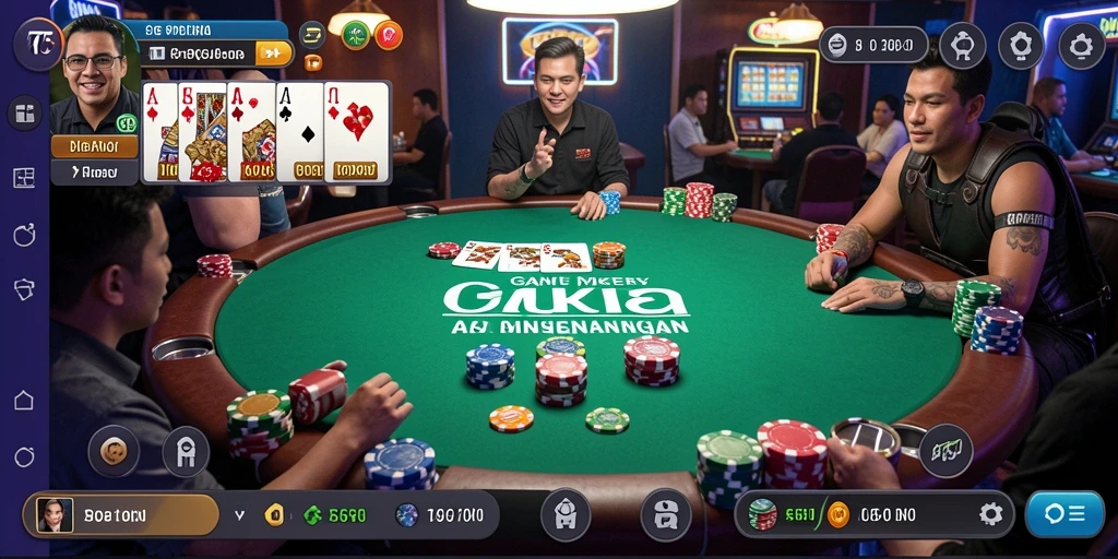 Tampilan menarik gameplay poker di T6 yang seru.