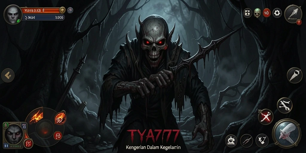 Gameplay menyeramkan dalam TYA777 menampilkan karakter yang berusaha melarikan diri dari kegelapan.