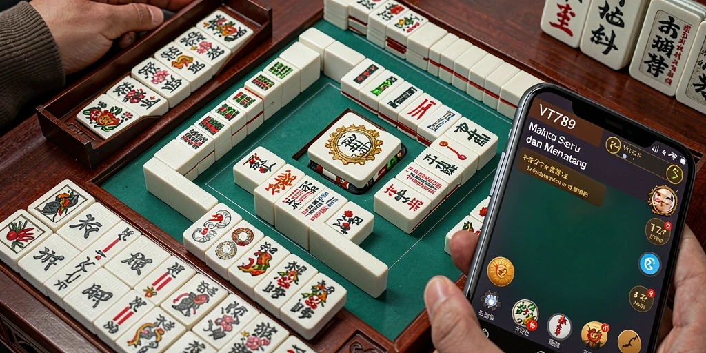 Screenshot VT789 menampilkan gameplay Mahjong yang seru dan interaktif.