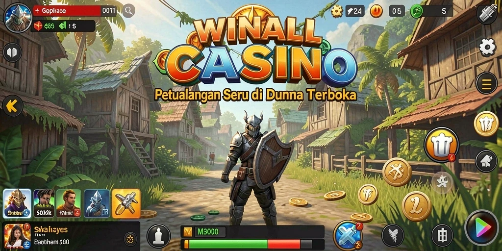 Tampilan menarik dari gameplay dunia terbuka WINALLCASINO