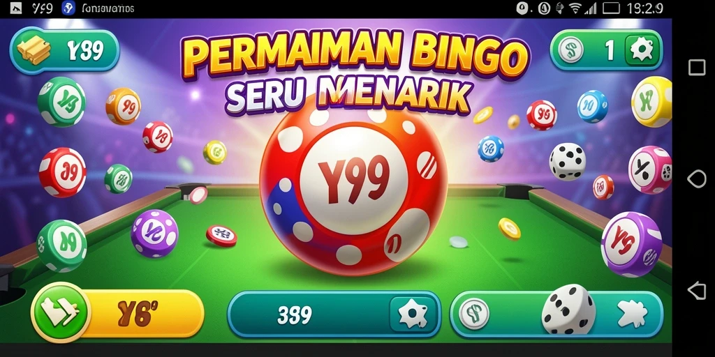 Tampilan gameplay Bingo yang seru di Y89.